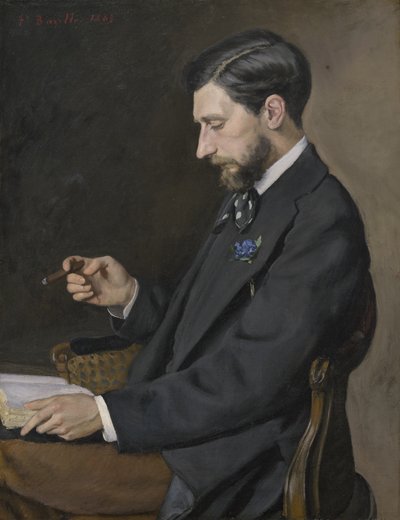 Edmond Maître, 1869 autorstwa Jean Frederic Bazille